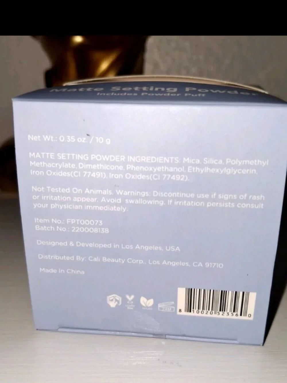 Prolux Matte Setting Powder w/ Puff Loose Face Powder New Sealed Honey